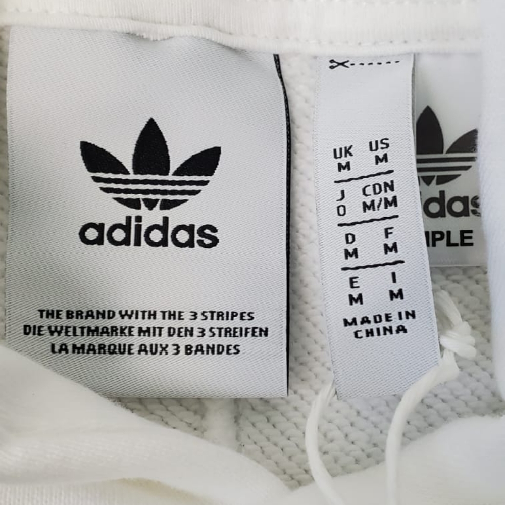Adidas Hoodie Sport Open Hem White/LIGHT GREY  Size M Men's - Picture 13 of 16